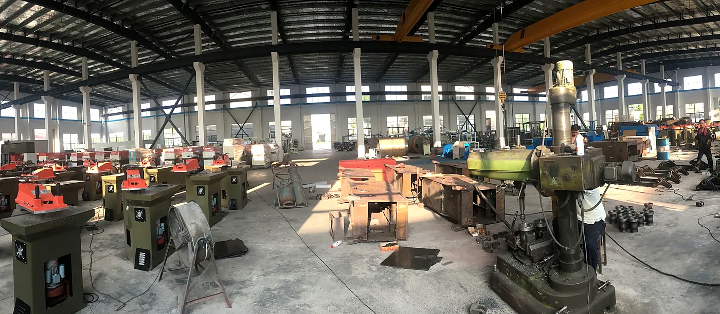 Golden Eagle cutting machine assembly and testing workshop