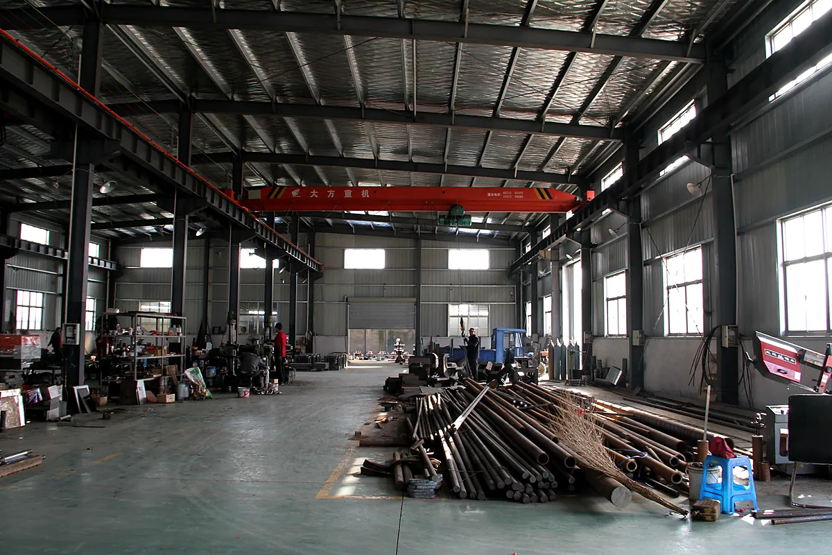 Metal fabrication workshop for industrial machinery manufacturing