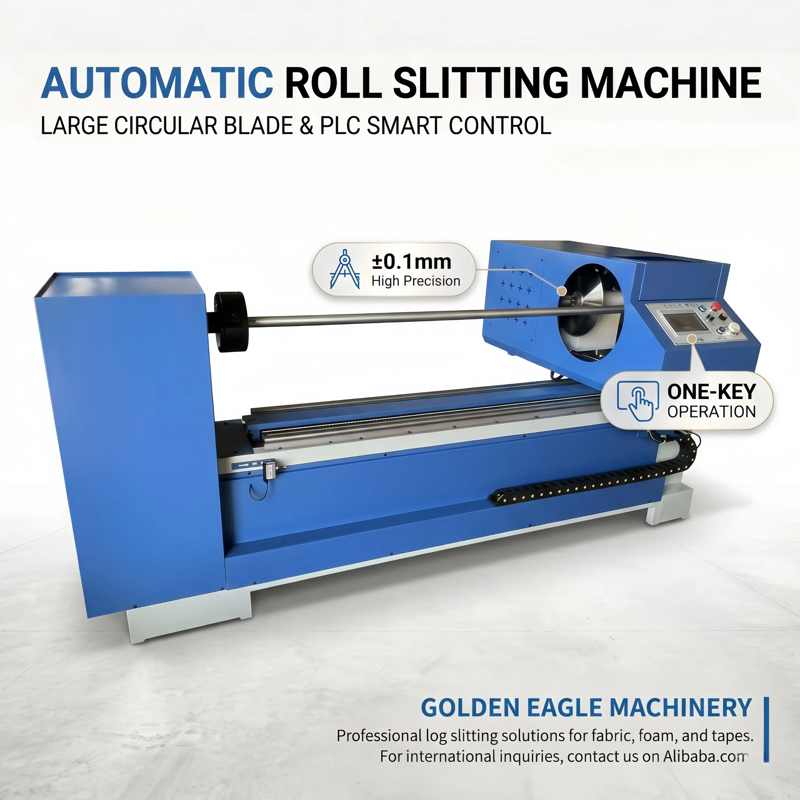 Cloth Slitting Machine 1800mm (GEA-V1800) - Product Detail