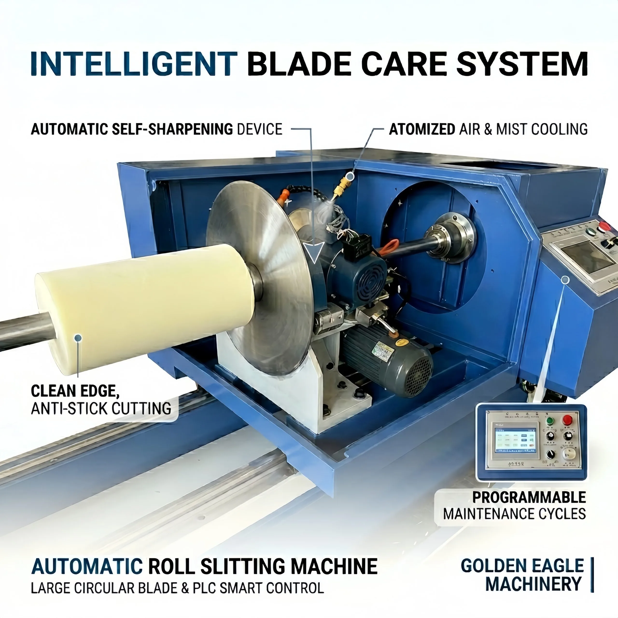 Cloth Slitting Machine 1800mm (GEA-V1800) - Product Detail