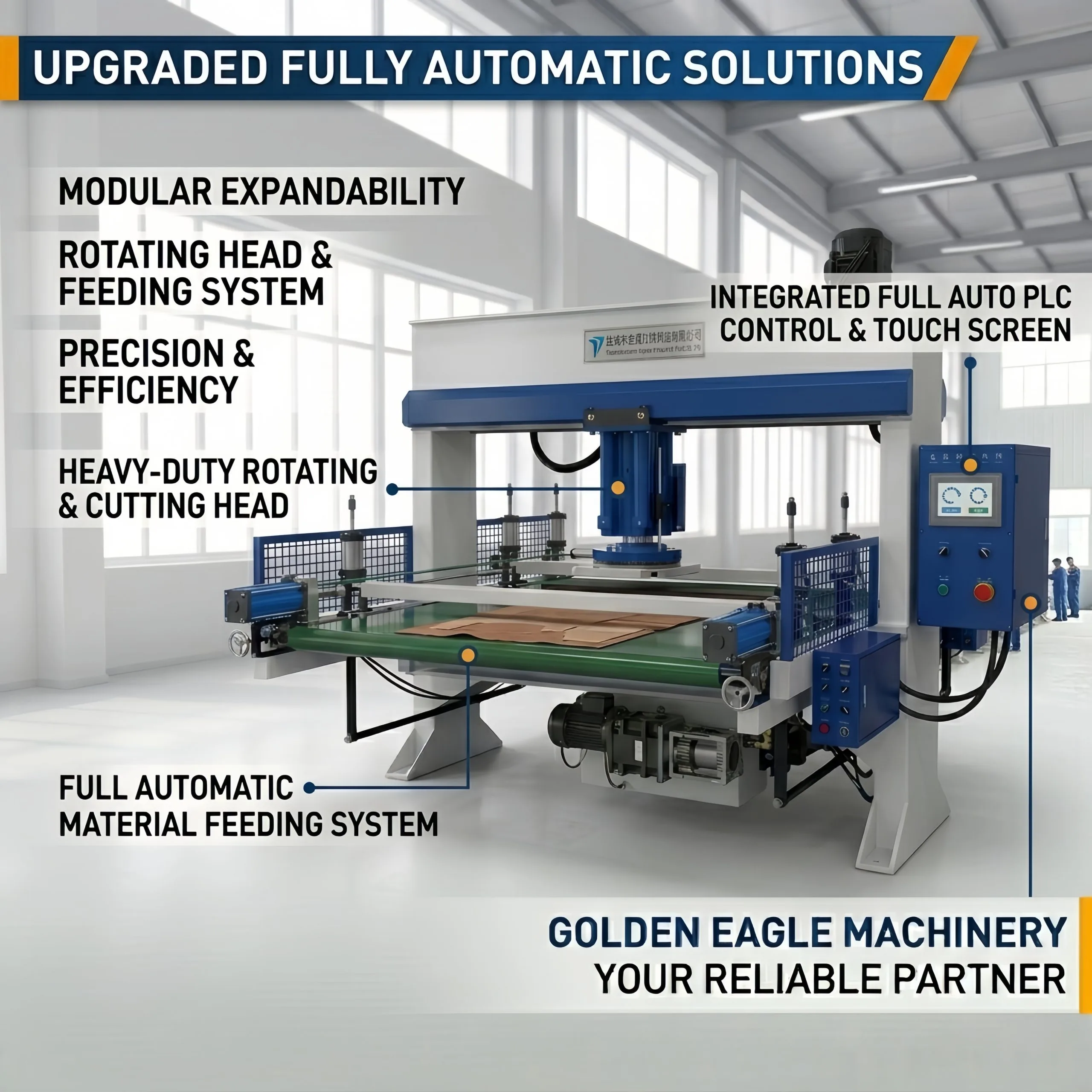 Four-Column Semi-Automatic Clicker Press 35T-300T - Product Detail