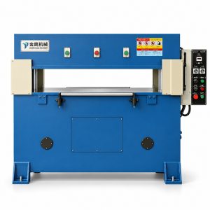 Blue four-column hydraulic die cutting press