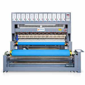 Ultrasonic quilting machine, front view
