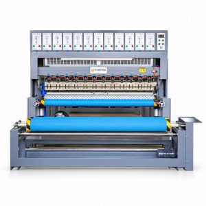 Ultrasonic quilting machine, front view